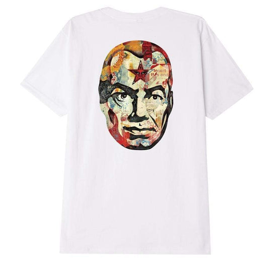  Obey T-shirt Big Brother Classic Tee White Uomo Bianco