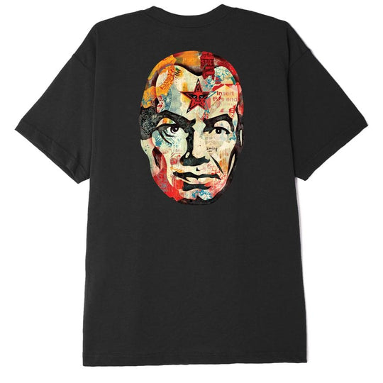  Obey T-shirt Big Brother Classic Tee Black Uomo Nero