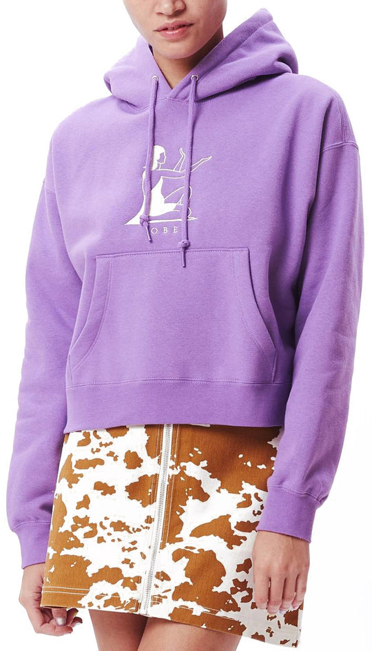  Obey Felpa Offering Pullover Hood Orchid Uomo