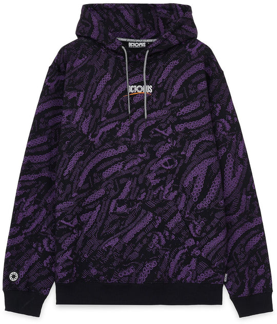  Octopus Felpa Sci-fi Hoodie Purple Uomo Viola