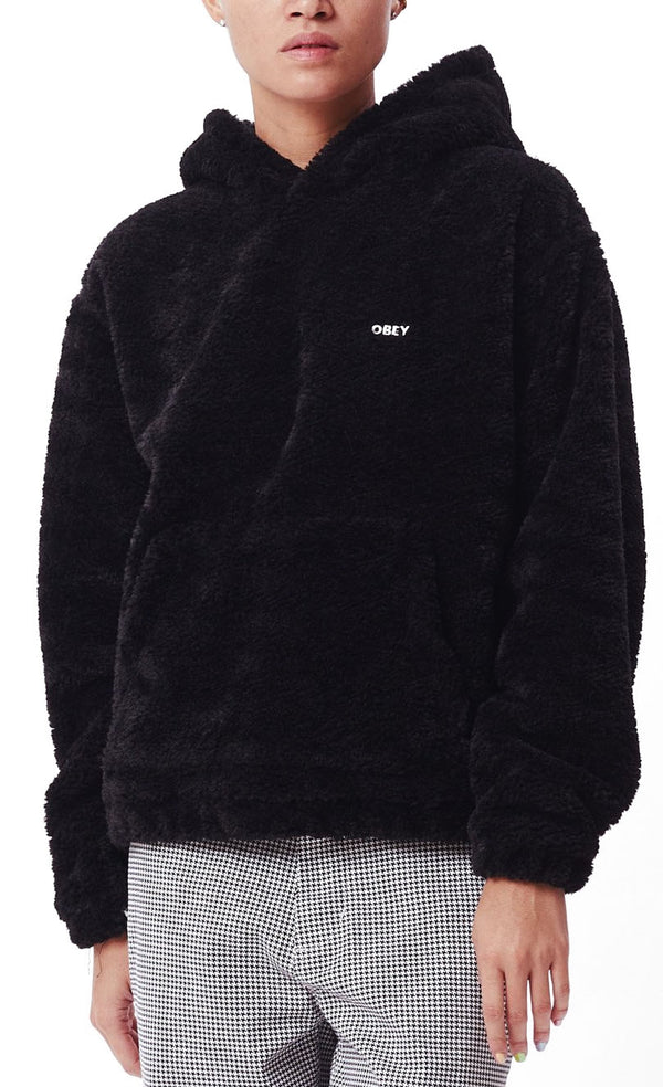 Obey felpa Gias Polar Pullover Hood black