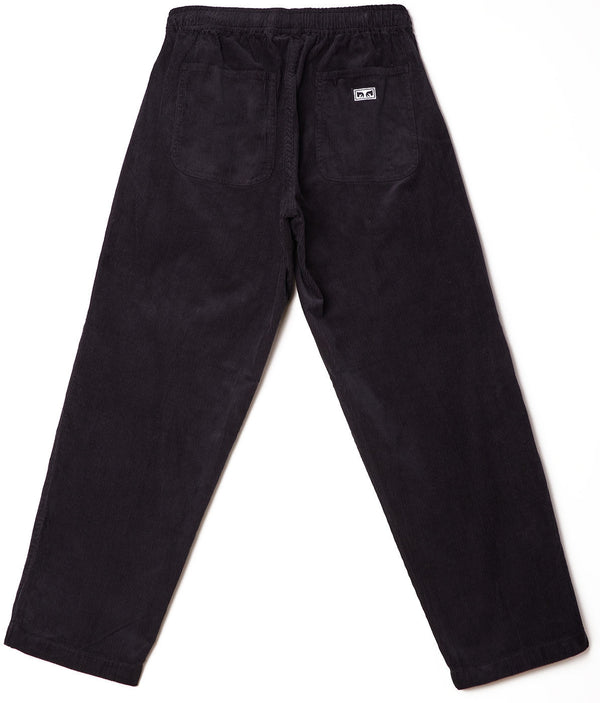 Obey pantaloni Easy Cord dark spring