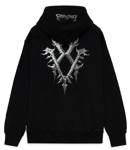  Propaganda Felpa Xv Blessend Hoodie Black Uomo Nero
