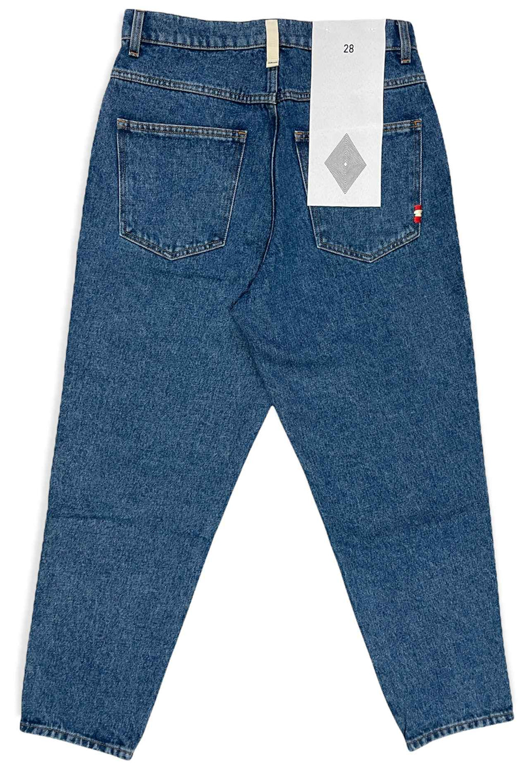  Amish Pantaloni Jeans Bernie Denim Stone Wash Blu Uomo - 2