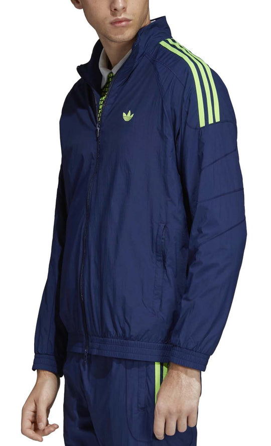 Adidas Track Jacket Flamestrike Du7338 Dark Blue Uomo