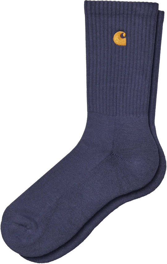 Carhartt Wip Calze Chase Socks Cold Viola Gold Uomo