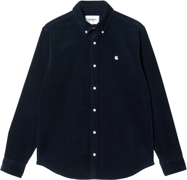 Carhartt WIP camicia L/S Madison Cord Shirt astro wax