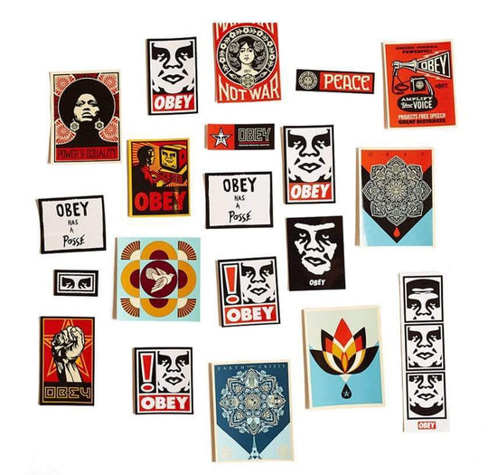  Obey Sticker Pack 5 Assorted Uomo Multicolore