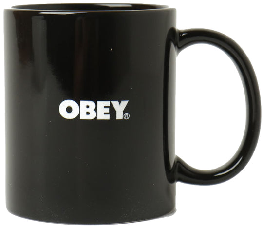  Obey Tazza Protest Mug Black White Uomo Nero