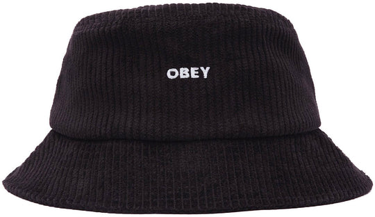  Obey Cappello Bold Cord Bucket Hat Black Uomo Nero