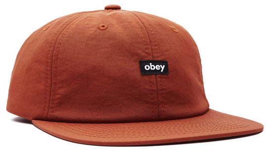  Obey Cappello Nylon Oxford 6 Panel Strapback Ginger Uomo