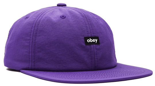  Obey Cappello Nylon Oxford 6 Panel Strapback Orchid Uomo