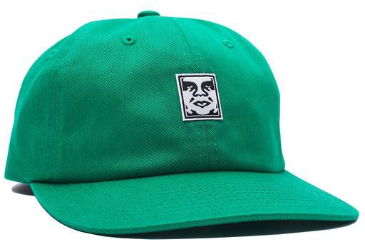 Obey cappello Icon Face 6 Panel Strapback ivy