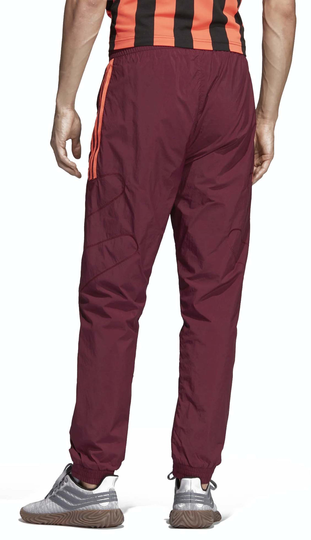  Adidas Pantaloni Track Pants Flamestrike Du8129 Night Red Bordeaux Uomo - 4