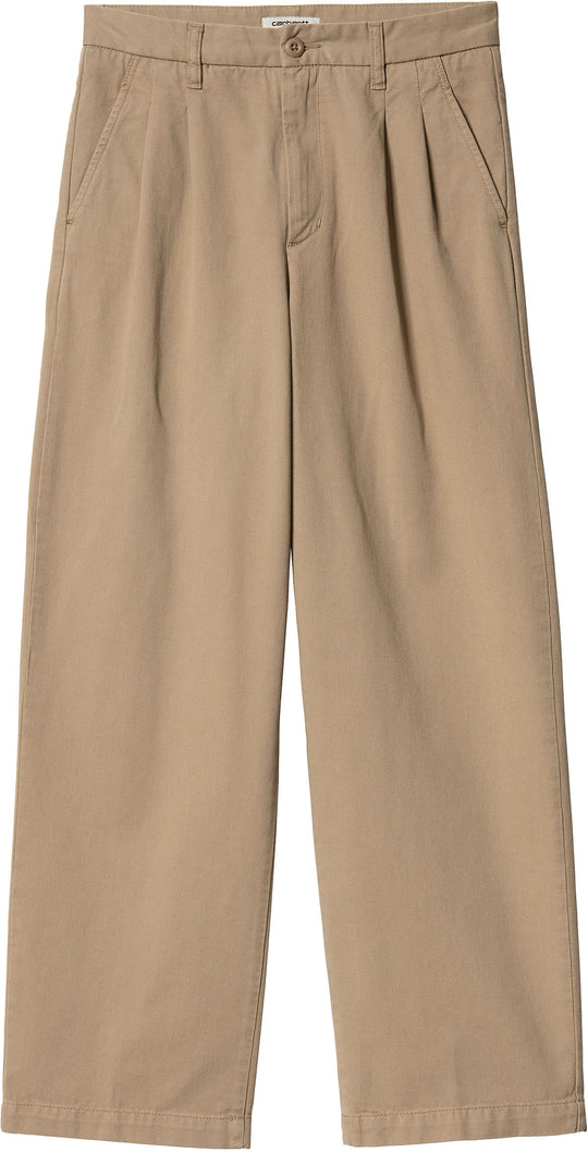  Carhartt Wip Pantaloni W' Cara Pant Leather Donna Marrone