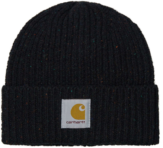  Carhartt Wip Cuffia Anglistic Beanie Speckled Black Uomo Nero