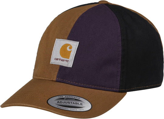  Carhartt Wip Cappello Triple Cap Tawny Dark Iris Black Uomo Arancione