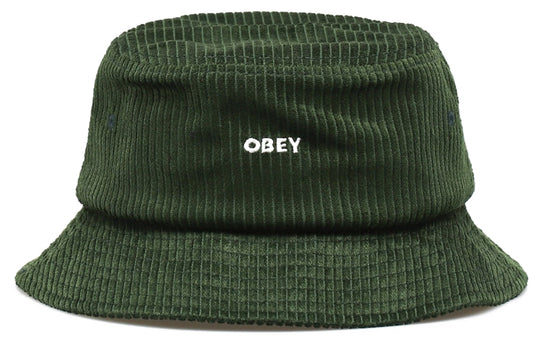  Obey Cappello Bold Cord Bucket Hat Emerald Green Uomo
