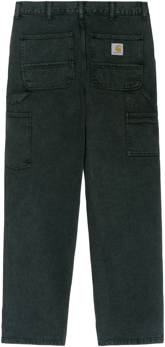  Carhartt Wip Pantaloni Jeans Single Knee Pant Frasier Crater Wash Uomo Grigio