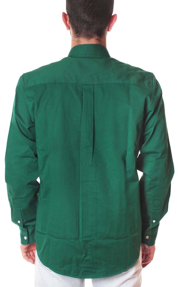  Carhartt Wip Carhartt Camicia L/s Madison Shirt Dragon Wax Verde Uomo - 3