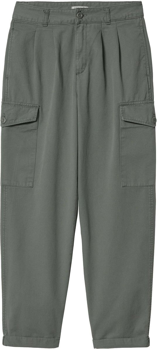 Carhartt Pantaloni W Collins Pant Thyme Gramdy Carhartt Wip Donna Verde