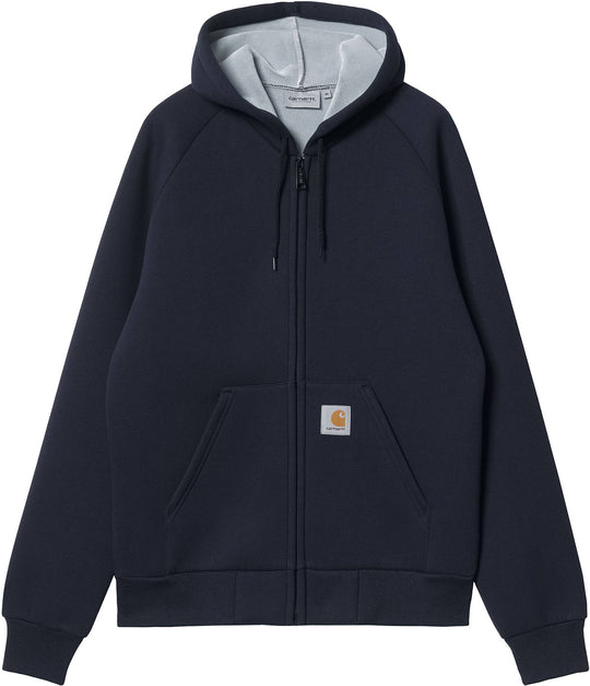  Carhartt Wip Giacca Car-lux Hooded Jacket Dark Navy Uomo Blu