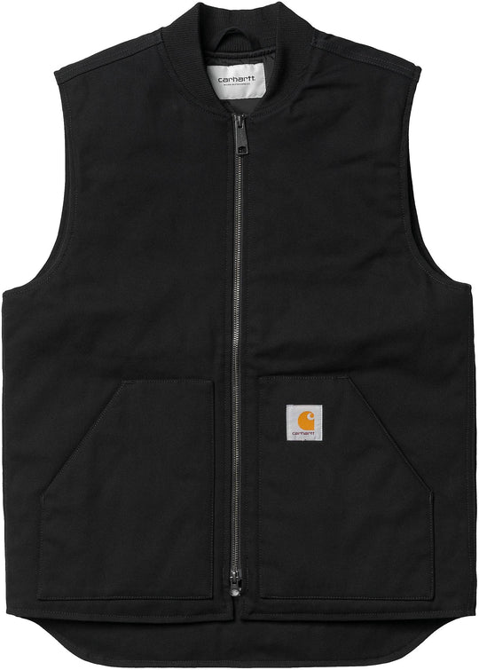  Carhartt Wip Gilet Vest Black Rigid Uomo Nero