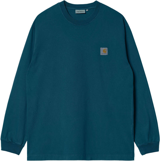  Carhartt Wip T-shirt L/s Vista Indican Uomo Blu