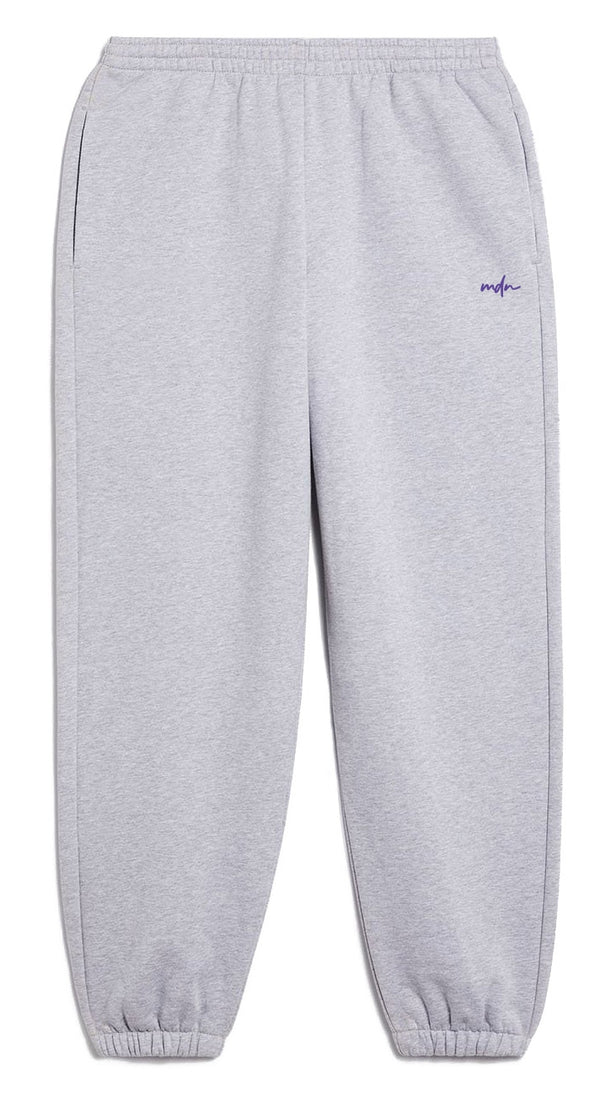 MDN pantaloni Embroidered Logo Sweatpant grey lilac