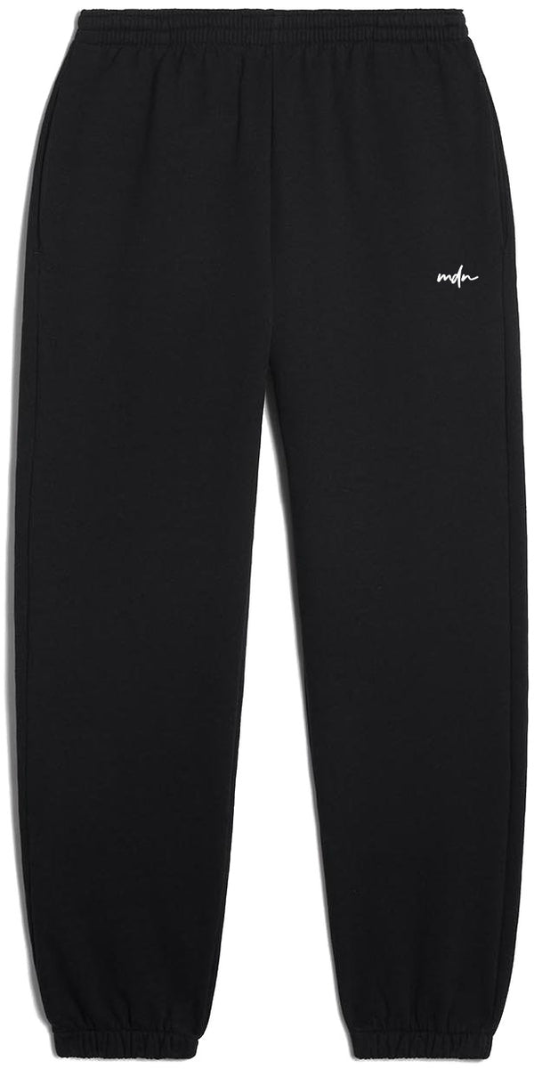 MDN pantaloni Embroidered Logo Sweatpant black white