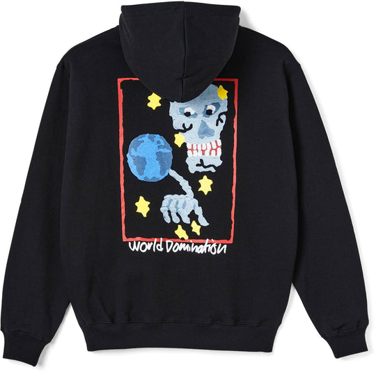  Polar Skate Co. Felpa World Domination Hoodie Black Uomo Nero