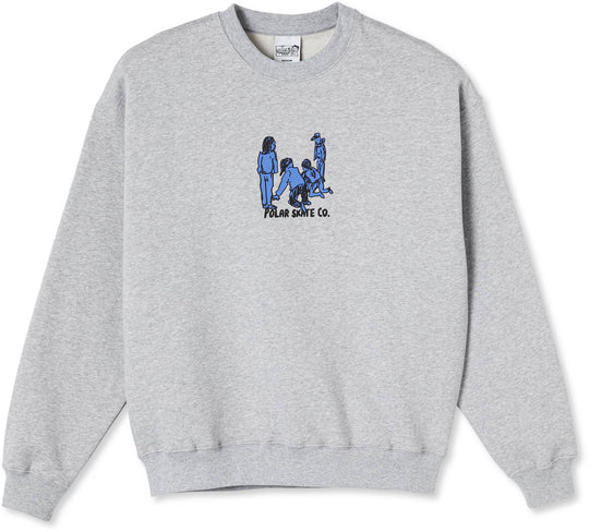  Polar Skate Co. Felpa Up To No Good Sport Grey Uomo Grigio