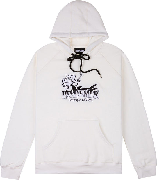  Pas De Mer Felpa Rose Hoody Natural Uomo