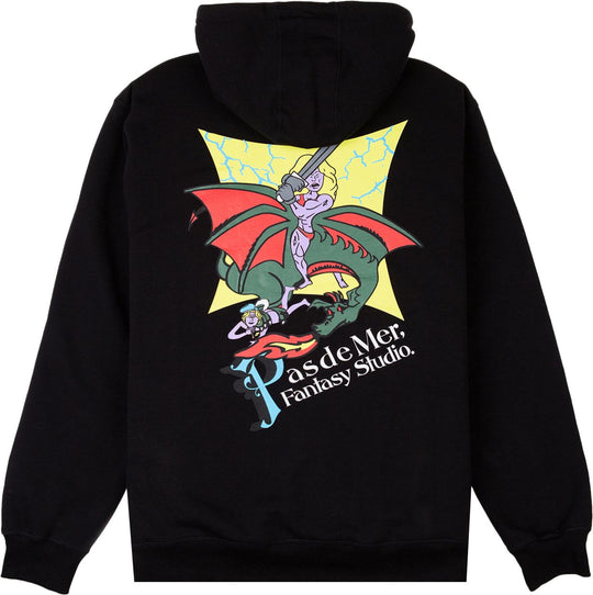  Pas De Mer Felpa Fantasy Studio Hoody Black Uomo Nero