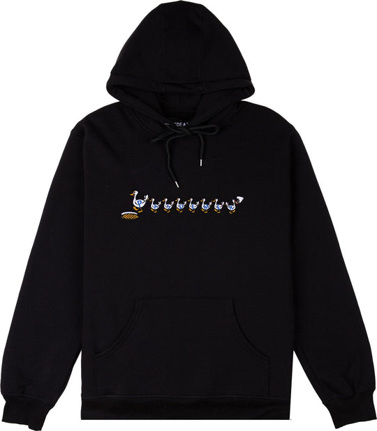  Pas De Mer Felpa Ducks Hoody Black Uomo Nero