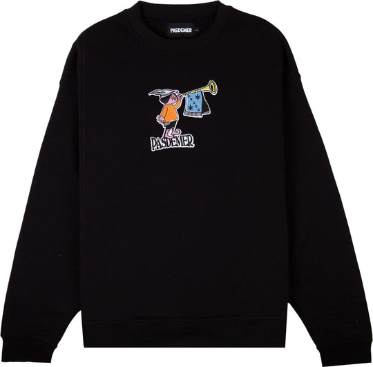  Pas De Mer Felpa Drugs Sweatshirt Black Uomo Nero