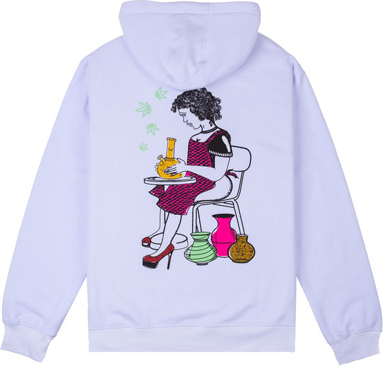  Pas De Mer Felpa Ceramica Hoody White Uomo Bianco