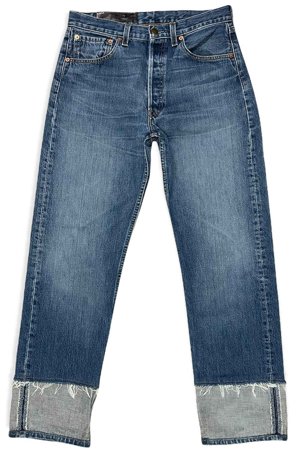 MDN pantaloni jeans Recycled Denim Sustainable mid blue wash