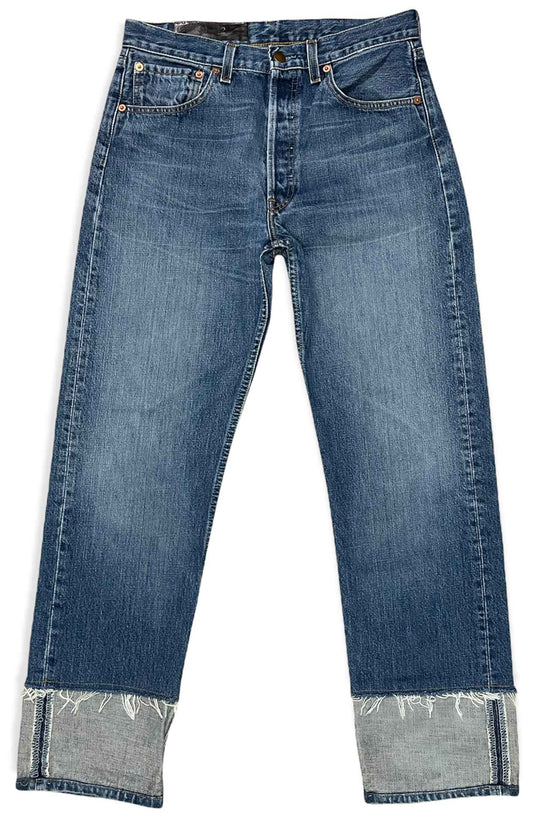  Mdn Pantaloni Jeans Recycled Denim Sustainable Mid Blue Wash Uomo