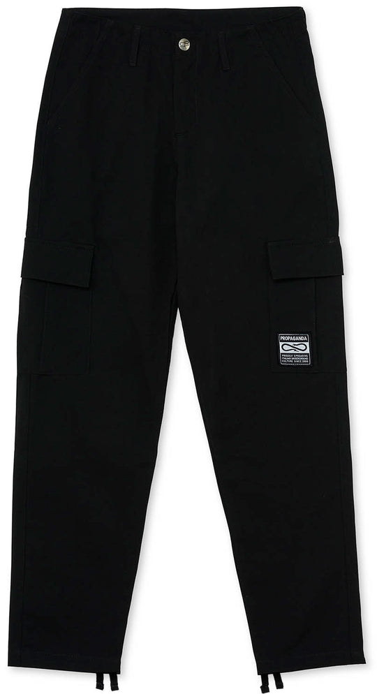  Propaganda Pantaloni Label Cargo Pants Black Uomo Nero