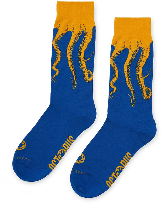  Octopus Calze Original Socks Blue Yellow Uomo
