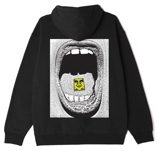  Obey Felpa Box Fit Premium Hooded Black Uomo Nero