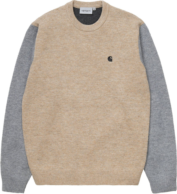 Carhartt WIP maglione Triple Sweater dusty h brown grey black