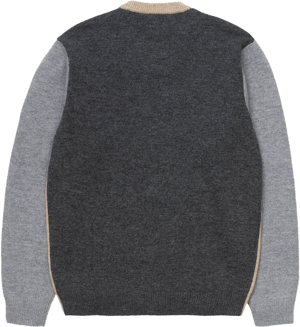  Carhartt Wip Maglione Triple Sweater Dusty H Brown Grey Black Beige Nero Grigio Uomo - 2