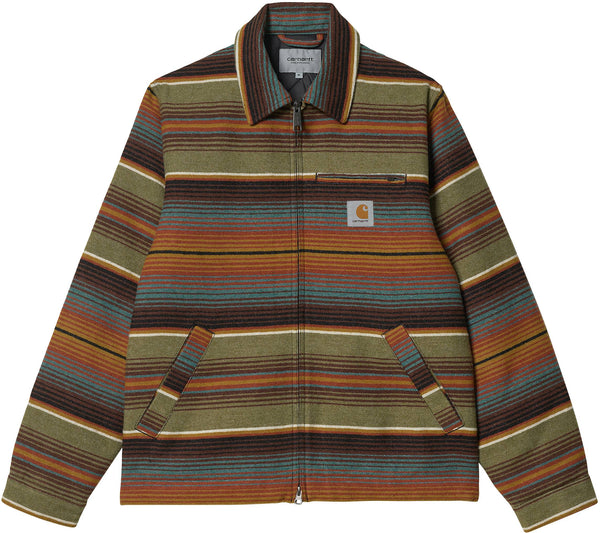 Carhartt WIP giacca Detroit Tuscon Jacket tuscon stripe dollar green