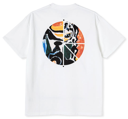  Polar Skate Co. T-shirt Facescape White Uomo Bianco