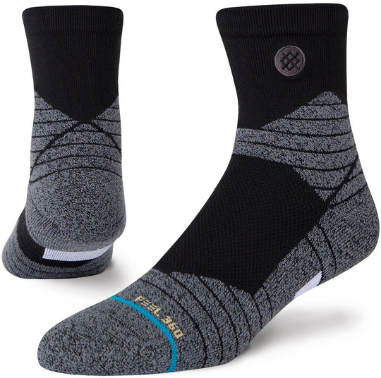  Stance Calze Icon Sport Quarter Black Uomo Nero