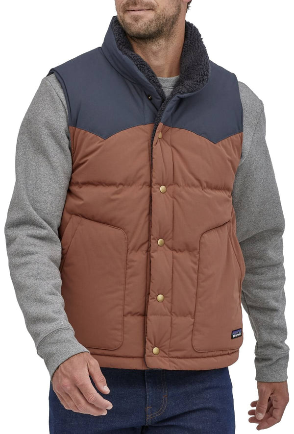 Patagonia giacca gilet Men's Reversible Bivy Down Vest fox red