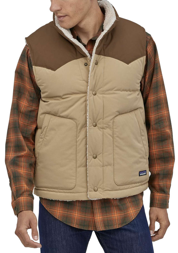 Patagonia gilet Men's Reversible Bivy Down Vest classic tan