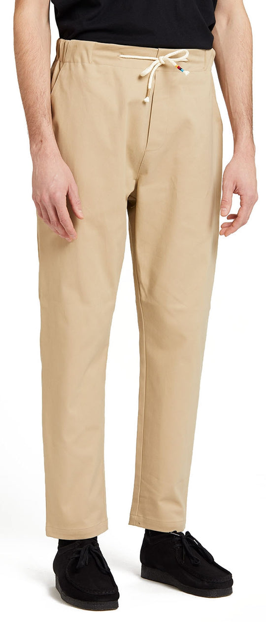  The Silted Company Pantaloni Coffin Pant Gabardine Beige Uomo